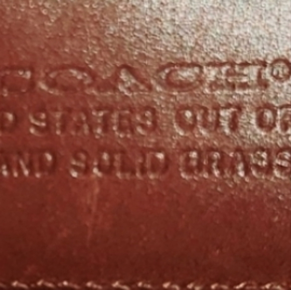 VINTAGE COACH RED LEATHER BELT SIZE LARGE 35-36" - Picture 3 of 16